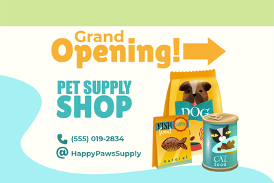 Custom Outdoor Yard Signs Multiple Sizes Pet Supply Shop