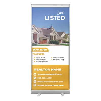 Custom Retractable Banners Multiple Sizes Just Listed