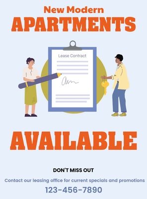Custom Retractable Banners Multiple Sizes Apartments