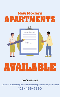 Custom Retractable Banners Multiple Sizes Apartments