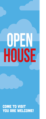 Custom Retractable Banners Multiple Sizes Open House
