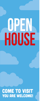 Custom Retractable Banners Multiple Sizes Open House