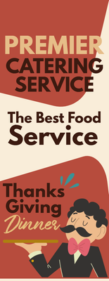 Custom Retractable Banners Multiple Sizes Catering Service