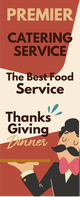 Custom Retractable Banners Multiple Sizes Catering Service