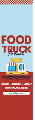 Custom Retractable Banners Multiple Sizes Food Truck
