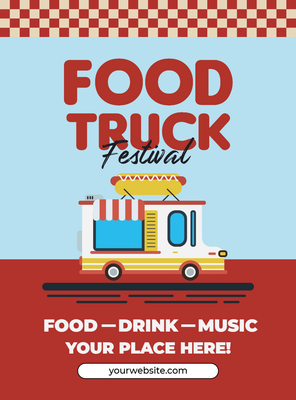 Custom Retractable Banners Multiple Sizes Food Truck