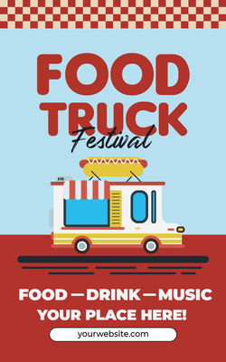 Custom Retractable Banners Multiple Sizes Food Truck
