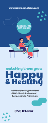 Custom Retractable Banners Multiple Sizes Pediatrics