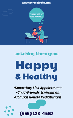 Custom Retractable Banners Multiple Sizes Pediatrics