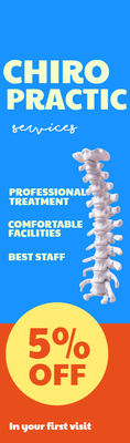 Custom Retractable Banners Multiple Sizes Chiropractic