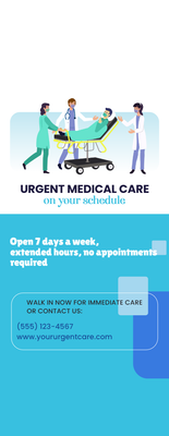Custom Retractable Banners Multiple Sizes Urgent Care
