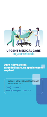 Custom Retractable Banners Multiple Sizes Urgent Care