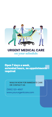 Custom Retractable Banners Multiple Sizes Urgent Care