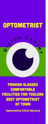 Custom Retractable Banners Multiple Sizes Vision Center