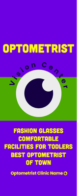 Custom Retractable Banners Multiple Sizes Vision Center