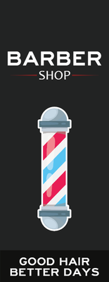 Custom Retractable Banners Multiple Sizes Barber Shop