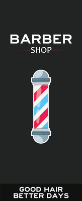 Custom Retractable Banners Multiple Sizes Barber Shop