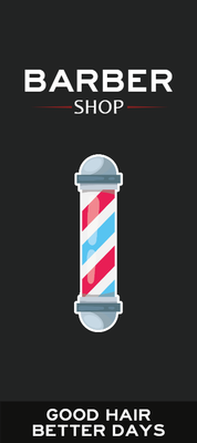 Custom Retractable Banners Multiple Sizes Barber Shop