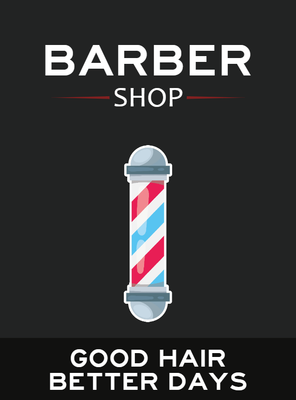 Custom Retractable Banners Multiple Sizes Barber Shop