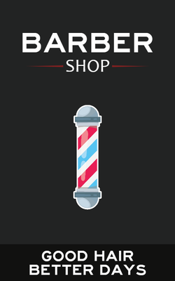 Custom Retractable Banners Multiple Sizes Barber Shop