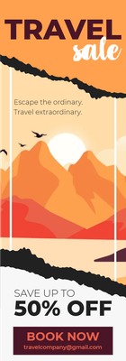 Custom Rack Cards Multiple Sizes Travel Sale