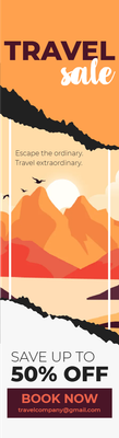 Custom Rack Cards Multiple Sizes Travel Sale