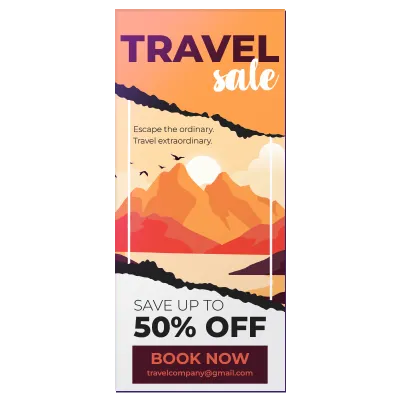 Custom Rack Cards Multiple Sizes Travel Sale