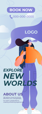 Custom Rack Cards Multiple Sizes Explore New Worlds