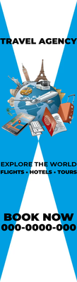 Custom Rack Cards Multiple Sizes Travel Agency
