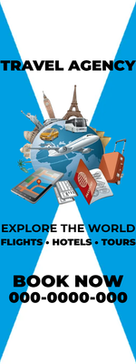 Custom Rack Cards Multiple Sizes Travel Agency
