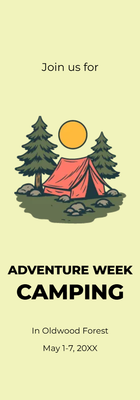 Custom Rack Cards Multiple Sizes Adventure Week