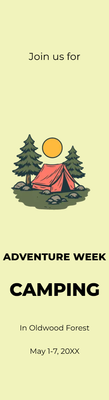 Custom Rack Cards Multiple Sizes Adventure Week