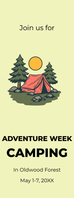 Custom Rack Cards Multiple Sizes Adventure Week