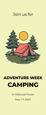 Custom Rack Cards Multiple Sizes Adventure Week