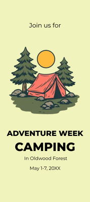 Custom Rack Cards Multiple Sizes Adventure Week
