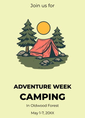 Custom Rack Cards Multiple Sizes Adventure Week