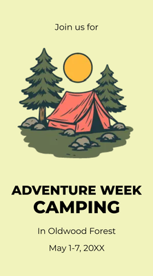 Custom Rack Cards Multiple Sizes Adventure Week