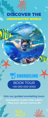 Custom Rack Cards Multiple Sizes Underwater World