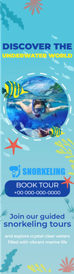 Custom Rack Cards Multiple Sizes Underwater World