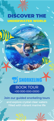 Custom Rack Cards Multiple Sizes Underwater World