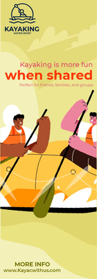 Custom Rack Cards Multiple Sizes Kayaking