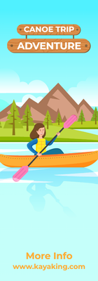 Custom Rack Cards Multiple Sizes Canoe Trip