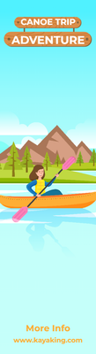 Custom Rack Cards Multiple Sizes Canoe Trip