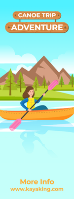 Custom Rack Cards Multiple Sizes Canoe Trip