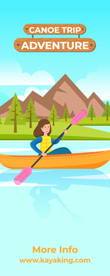 Custom Rack Cards Multiple Sizes Canoe Trip