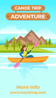 Custom Rack Cards Multiple Sizes Canoe Trip