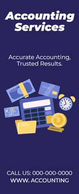 Custom Rack Cards Multiple Sizes Accounting Services