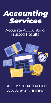 Custom Rack Cards Multiple Sizes Accounting Services