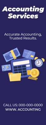 Custom Rack Cards Multiple Sizes Accounting Services