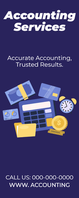 Custom Rack Cards Multiple Sizes Accounting Services